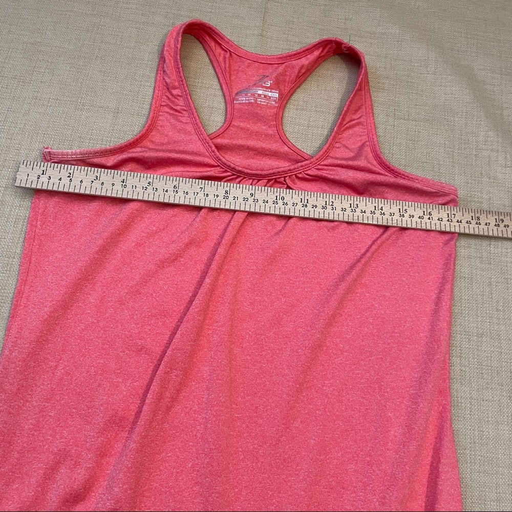 MPG Pink/Peach Racerback Drawstring Tank Top - Picture 5 of 11